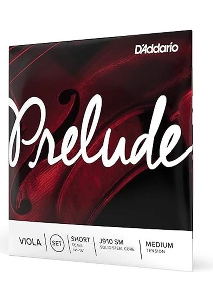 D'addario J910-SM Prelude Viola Tel Seti Karbon Fiber Çelik/nikel Kısa Orta
