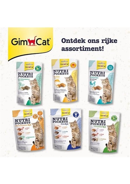 Nutripockets Kedi Ödülü Kedi Otu&multi-Vitamin, 60 G indirimleri