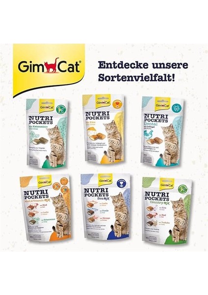 Nutripockets Kedi Ödülü Kedi Otu&multi-Vitamin, 60 G