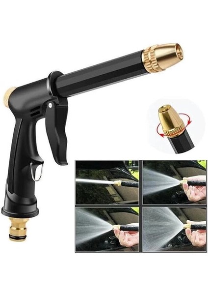 Basınçlı Su Püskürtme Tabancası Araba Yıkama Bahçe Sulama Evrensel Hortum ve Musluk Uyumlu fiyatları
