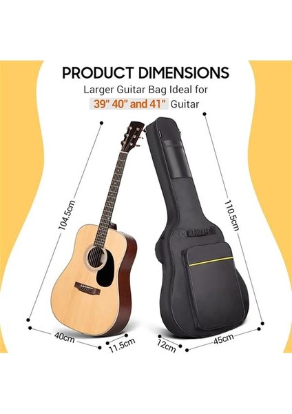 Gitar Çantası Akustik Gitar Konser Çantası Gitar Çantası Su Geçirmez Dolgulu Gitar Sırt fiyatları