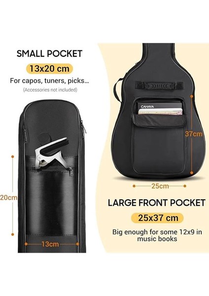 Gitar Çantası Akustik Gitar Konser Çantası Gitar Çantası Su Geçirmez Dolgulu Gitar Sırt modelleri