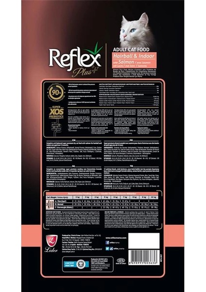 Plus Hairball Somonlu Yetişkin Kedi Maması, 1.5 kg indirimleri