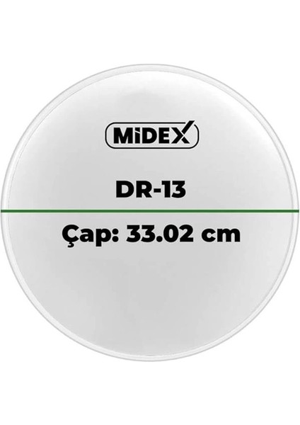 Midex DR-13WH Beyaz Renk 13 Inç Tom Bateri Davul Derisi Drumhead 13'' Inch (33.02 Cm) fiyatları