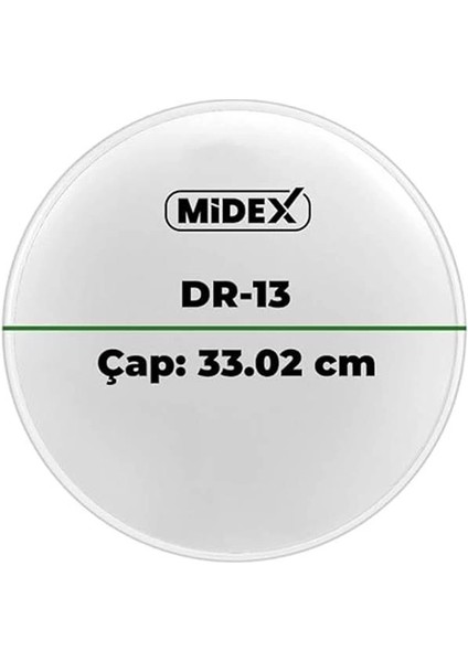 Midex DR-13WH Beyaz Renk 13 Inç Tom Bateri Davul Derisi Drumhead 13'' Inch (33.02 Cm) indirimleri