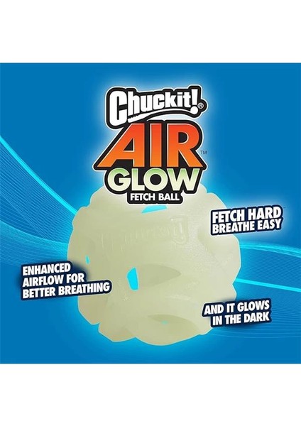 ! Air Glow Gece Parlayan At & Getir Topu Köpek Oyuncağı – 2’li Paket – (Small)