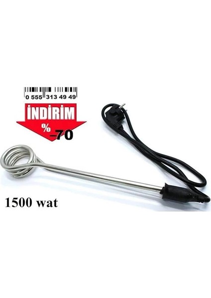 Ats Çelik Su Isıtıcı 1500 Watt Daldırma Tip 090493 fiyatları