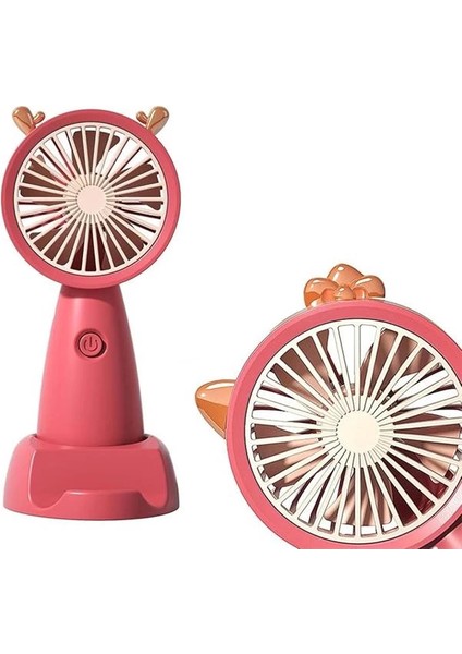 Şarjlı Mini Fan Taşınabilir Vantilatör Mini El Fanı Askılı Vantilatör Güçlü Taşınabilir ve