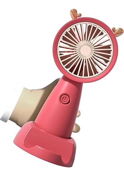 Şarjlı Mini Fan Taşınabilir Vantilatör Mini El Fanı Askılı Vantilatör Güçlü Taşınabilir ve