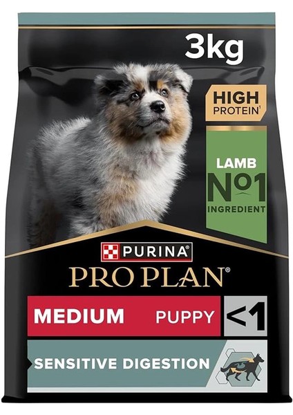 Puppy Sensitive Digeston Kuzu Etli Yavru Köpek Maması 3 kg