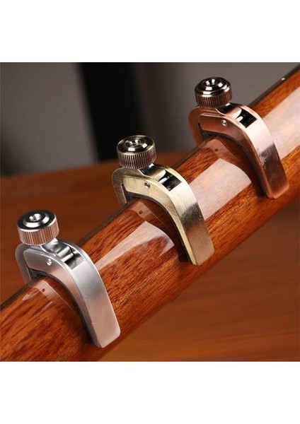 Klasik Akustik Kapo Ayarlanabilir Yastıklı Bronz Ukulele Saz Bağlama Kapo Capo fırsatları