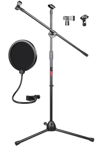 MS06 Mikrofon Standı + PS01 Pop Filtre