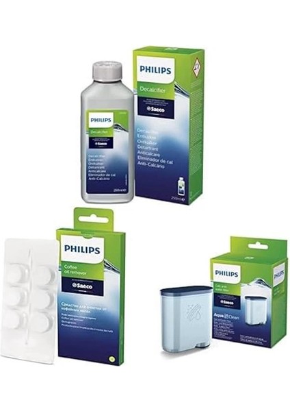 Philips Espresso Makinesi Bakım Seti (3 Ürün)