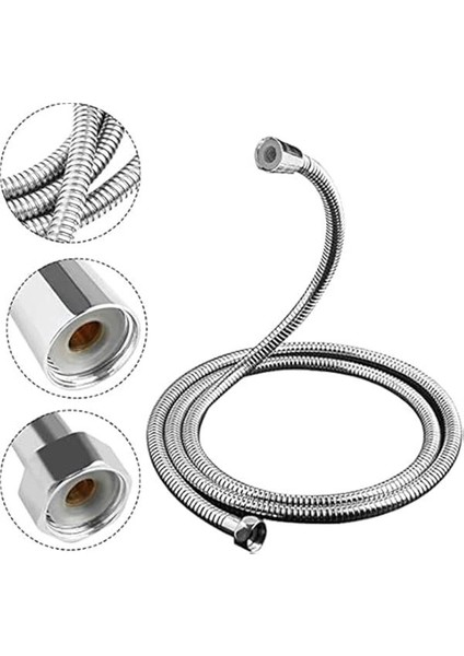 S&m Home Krom Kaplamalı Ip Örgülü Paslanmaz Duş Hortumu 150 cm fiyatları