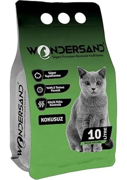 Kokusuz Naturel Ince Tane Topaklanan Kedi Kumu 10 Lt fiyatları