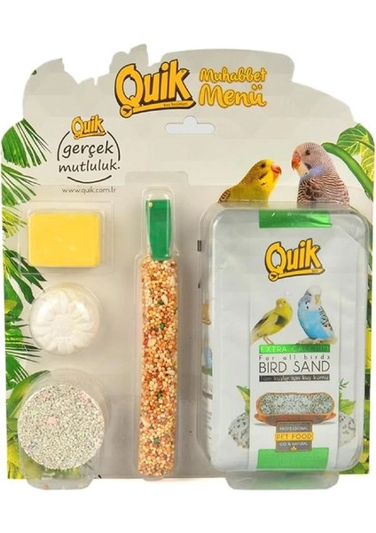 Muhabbet Kuşu Menüsü ( Kum, Mineral Blok, Kraker...)
