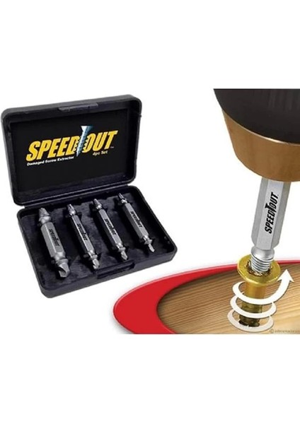 Chermik Hasarlı Vida Çıkarıcı Sökücü Yalama Vida Ucu Çıkartma