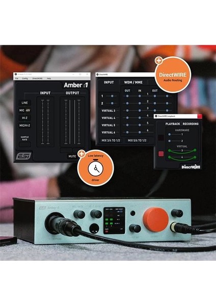 Esi Audio Amber I1 Profesyonel 2-Giriş/2-Çıkış 24-BIT/192KHZ Usb-C Ses Kartı | Mac/pc/ios Uyumlu) indirimleri