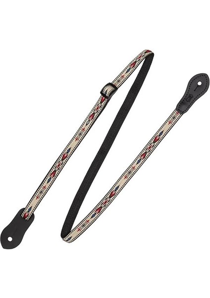 Levy's Leathers 1,27 cm Jakarlı Dokuma Mandolin/ukulele Kayışı, Iki Deri Askı Pim Ucu Ile; 127 Cm'ye