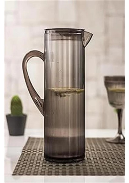 Arkilik Barok 1,5 Lt Füme Sürahi (Buzdolabı Kapak Rafına Sığar)