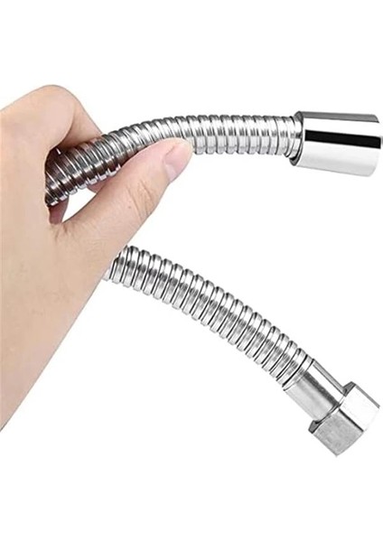 S&m Home Krom Kaplamalı Ip Örgülü Paslanmaz Duş Hortumu 150 cm