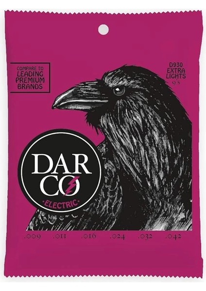 Darco® Elektro Gitar Telleri – Nikel, Ekstra Işık Göstergesi | Dayanıklı, Yüksek Performanslı Teller