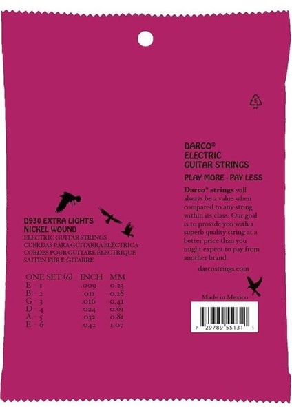 Darco® Elektro Gitar Telleri – Nikel, Ekstra Işık Göstergesi | Dayanıklı, Yüksek Performanslı Teller fiyatları