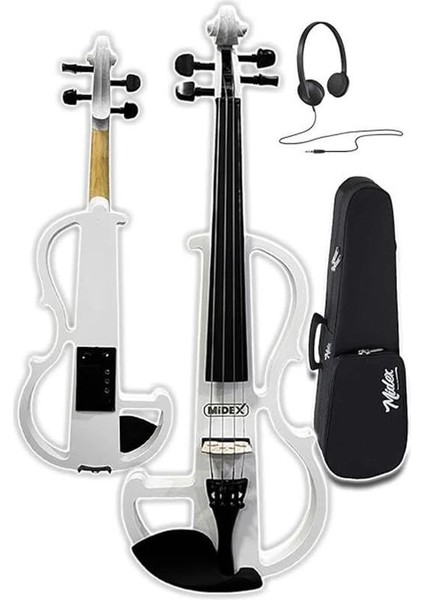 RCZ-606W Elektro Keman Seti Beyaz (Kulaklık Kablo Metod Tuner Yastık) fırsatları