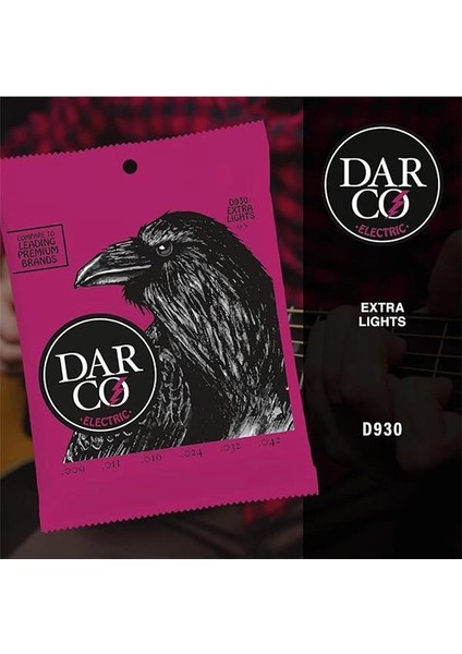 Darco® Elektro Gitar Telleri – Nikel, Ekstra Işık Göstergesi | Dayanıklı, Yüksek Performanslı Teller modelleri