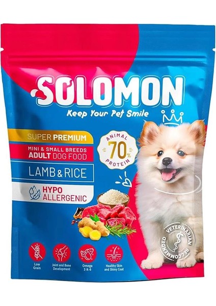 Yetişkin Ufak Irk Kuzu'lu Süper Premium Köpek Maması 1,5 kg Hipoalerjenik - Düşük Tahıllı -