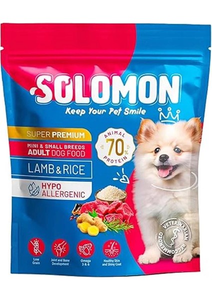Yetişkin Ufak Irk Kuzu'lu Süper Premium Köpek Maması 1,5 kg Hipoalerjenik - Düşük Tahıllı -