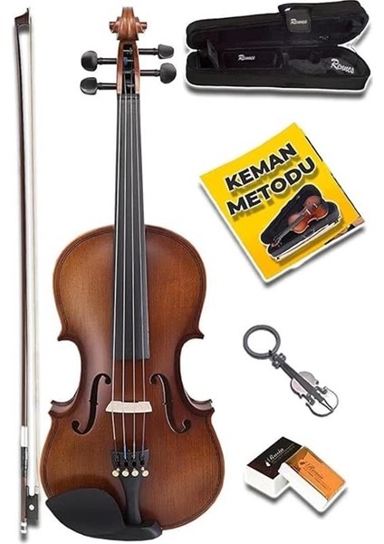 RV-403 Çocuk Kemanı Seti Kaliteli 3/4 Boy (10-13 Yaş Arası)