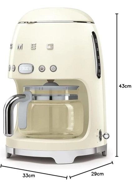 DCF02CREU Filtre Kahve Makinesi, Krem