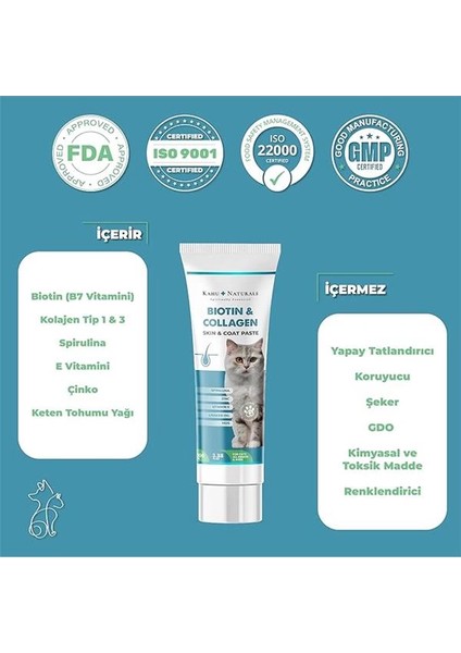 Biyotin & Kolajen Deri ve Tüy Sağlığı Kedi Maltı, Spirulina Içerikli, Tüy Dökülme fırsatları