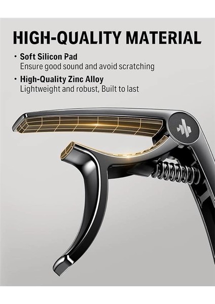 Dc-2 Gitar Capo Akustik ve Elektro Gitar Ukulele Bas Mandolin ve Banjo Için Gitar Seçtikleri indirimleri