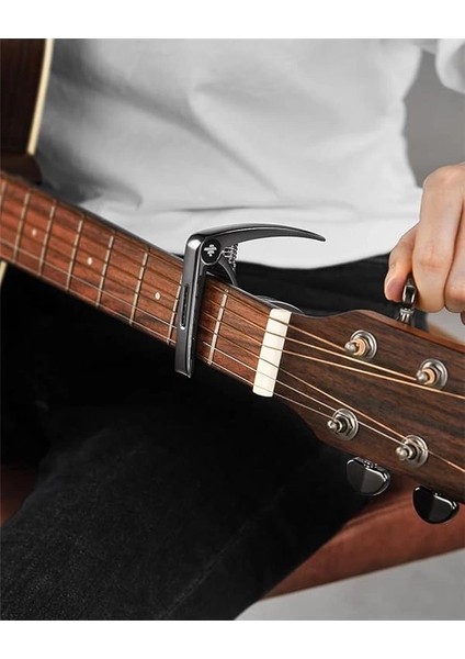 Dc-2 Gitar Capo Akustik ve Elektro Gitar Ukulele Bas Mandolin ve Banjo Için Gitar Seçtikleri
