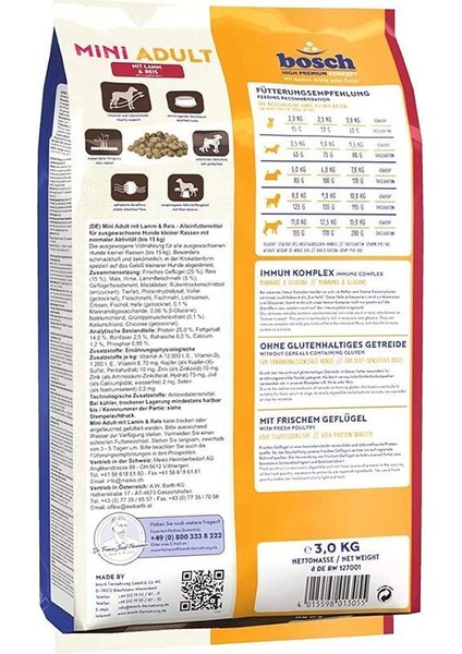Mini Kuzu Etli ve Pirinçli Köpek Maması 3 kg fiyatları