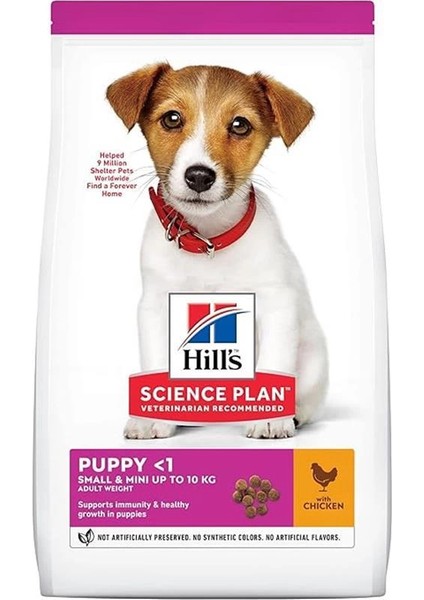 Hill's Puppy Small Miniature Küçük Irk Tavuk ve Hindili Yavru Köpek Mamasi 1,5 kg