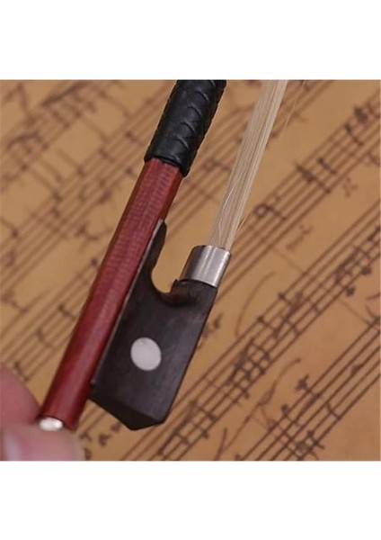 Keman Yay 3/4 Boyutlu Keman Yayı Beyaz At Saçlı, Gül Ağacı