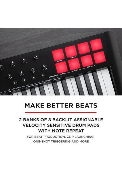M-Audio Oxygen 49 (Mkv) – 49 Tuşlu, Beat Pad, Aklıllı Akor, Akıllı Scale ve Arperggiator Özellikli