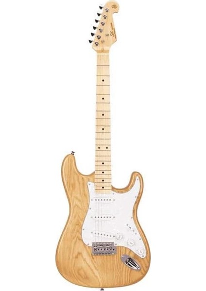 Stratocaster Elektro Gitar (Vintage Naturel)