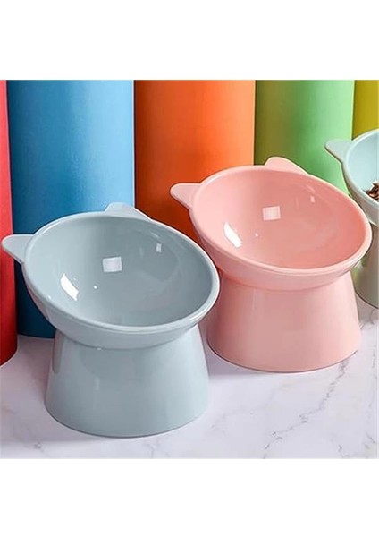 E-Ticaret Kedi Köpek Mama Su Kabı, Mama ve Su Bowl Kabı,plastik. (Mix)