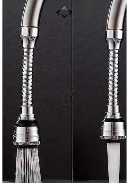 Hortumlu Esnek Su Tasarruflu 2 Modlu Musluk Başlığı, Ayarlanabilir Akış ve Yön, Kolay modelleri