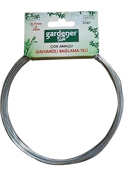 3107 Galvanizli Çok Amaçlı Bağlama Teli - 0,7mm x 25M fiyatları
