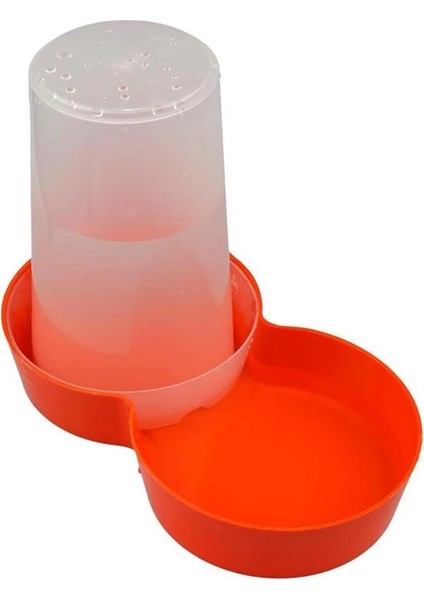 Hazneli Plastik Kedi-Köpek Mama ve Su Kabı 1,5 Lt Yuvarlak Turuncu fiyatları