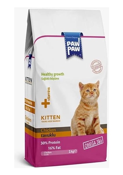 Kitten Yavru Kedi Maması Tavuklu 1 kg
