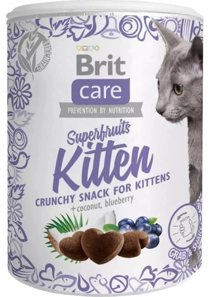 Superfruits Crunchy Snack, Süper Besinli (Hindistan Cevizi ve Yabanmersini), Tahılsız