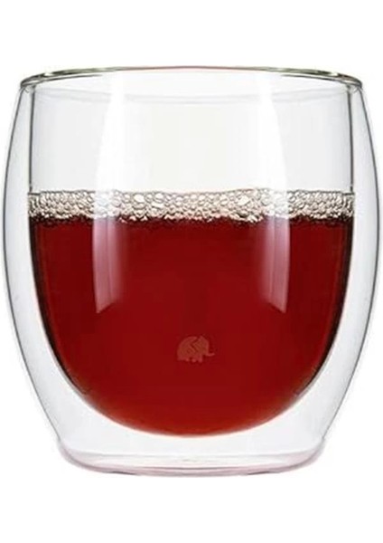 Jumbo Glory Double Wall Çift Cidarlı 2'li Oval Bardak - 250 ml