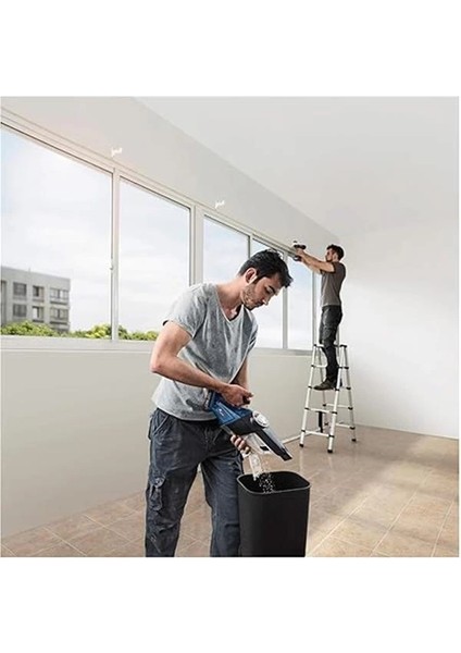 Gas 18V-1 Akülü Süpürge (18 Volt, Solo, Hazne Hacmi: 0,7 Lt) Mavi