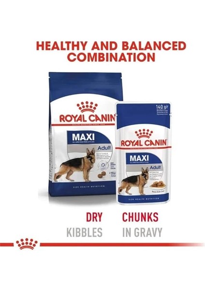 Maxi Adult Gravy Yetişkin Köpek Yaş Maması 140 gr x 10 Adet indirimleri